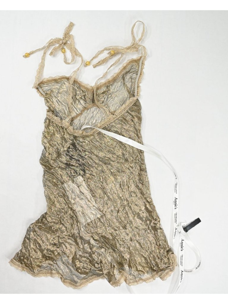 Annie's Ibiza Sylph Mini Dress In Gold — image 2 of 6